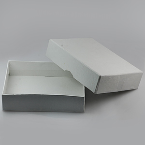 Jewelry White Cardboard Box 3 x 2.2 x 0.7 Inch