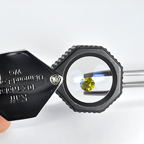 Kaff 10X Triolet Diamond-Loupe WG 18MM Lens Rubber-Grip Chrome