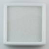 1.9 x 1.9 x 0.7 Inch Jewelry Plastic Box Showcase Gems Pack