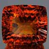 54.16 Ct. Concave Cut Hydrothermal Orange Red Ametrine Unheated