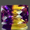 35.08 Ct. Clean Baguette Gem Bi Color Ametrine Unheated