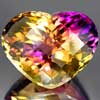 30.60 Ct. Clean Heart Checkerboard Bi Color Ametrine