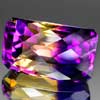 28.43 Ct. Delightful Hydrothermal Bi Color Ametrine Gem