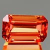 1.27 Ct. Clean Lab Created Padparadscha Sapphire Gem