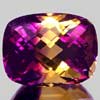 44.32 Ct. Clean Hydrothermal Bi Color Ametrine Cushion Checkerboard Unheated