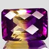 32.76 Ct. Clean Hydrothermal Bi Color Ametrine Octagon Checkerboard Unheated
