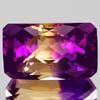 29.95 Ct. Clean Hydrothermal Bi Color Ametrine Octagon Checkerboard Unheated