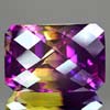 40.56 Ct. Clean Hydrothermal Bi Color Ametrine Octagon Checkerboard Unheated