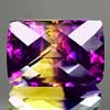 38.53 Ct. Beautiful Hydrothermal Bi Color Ametrine Octagon Checkerboard Unheated