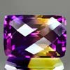 35.37 Ct. Clean Hydrothermal Bi Color Ametrine Unheated