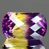 31.25 Ct. Scintillating Hydrothermal Bi Color Ametrine Fancy Checkerboard