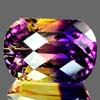 34.11 Ct. Nice Hydrothermal Bi Color Ametrine Fancy Checkerboard Unheated
