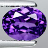 Unheated 1.37 Ct. Oval Natural Violet Amethyst Brazil
