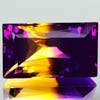 31.44 Ct. Clean Hydrothermal Bi Color Ametrine Baguette Shape Unheated