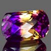 34.33 Ct. Clean Hydrothermal Bi Color Ametrine Unheated