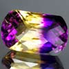 27.51 Ct. Hydrothermal Bi Color Ametrine Cushion Checkerboard Unheated