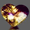 24.85 Ct. Heart Checkerboard Bi Color Ametrine Bolivia