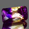 26.73 Ct Octagon Checkerboard Bi Color Ametrine Bolivia