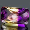 33.83 Ct. VVS Bi Color Octagon Checkerboard Ametrine