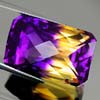33.83 Ct. Octagon Checkerboard Bi Color Ametrine Brazil