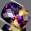 39.44 Ct. Cushion Checkerboard Bi Color Ametrine Brazil