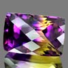 35.07 Ct. Hydrothermal Bi Color Ametrine Cushion Checkerboard Unheated