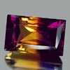 35.95 Ct. Clean Baguette Hydrothermal Bi Color Ametrine
