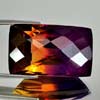 35.24 Ct. Clean Hydrothermal Bi Color Ametrine Baguette Checkerboard Bolivia