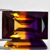 31.82 Ct. Clean Baguette Hydrothermal Bi Color Ametrine
