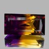 35.26 Ct. Clean Baguette Hydrothermal Bi Color Ametrine