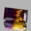 31.35 Ct. Clean Baguette Hydrothermal Bi Color Ametrine