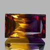 31.49 Ct. Clean Baguette Hydrothermal Bi Color Ametrine