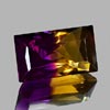 34.74 Ct. Clean Baguette Bi Color Ametrine Unheated