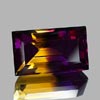 28.77 Ct. Clean Baguette Hydrothermal Bi Color Ametrine