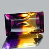 30.34 Ct. Clean Baguette Hydrothermal Bi Color Ametrine
