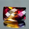 30.11 Ct. Clean Hydrothermal Bi Color Ametrine Baguette Checkerboard