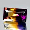 32.40 Ct. Clean Baguette Hydrothermal Bi Color Ametrine