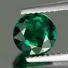 Unheated 1.28 Ct. Clean Round Green Emerald Created Unheated 1.28 Ct. Clean Round Green Emerald Created
