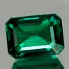 1.72 Ct. VVS Octagon Green Emerald Created Gem Russia