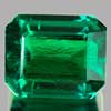 2.06 Ct. VVS Octagon Green Emerald Created Russia