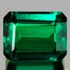 1.73 Ct. VVS Octagon Green Emerald Created Russia
