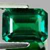1.83 Ct. VVS Octagon Green Emerald Created Russia