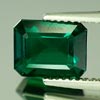 Unheated 2.41 Ct. VVS Green Emerald Created Gem Russia