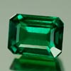 1.74 Ct. VVS Octagon Green Emerald Created Gem Russia