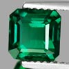 1.64 Ct. VVS Octagon Green Emerald Created Russia