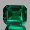 1.46 Ct. VVS Octagon Green Emerald Created Russia