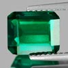 1.86 Ct. VVS Octagon Green Emerald Created Russia
