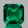 1.56 Ct. VVS Octagon Green Emerald Created Russia