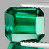 2.01 Ct. VVS Octagon Green Emerald Created Gem Russia