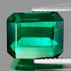 3.29 Ct. VVS Octagon Green Emerald Created Russia